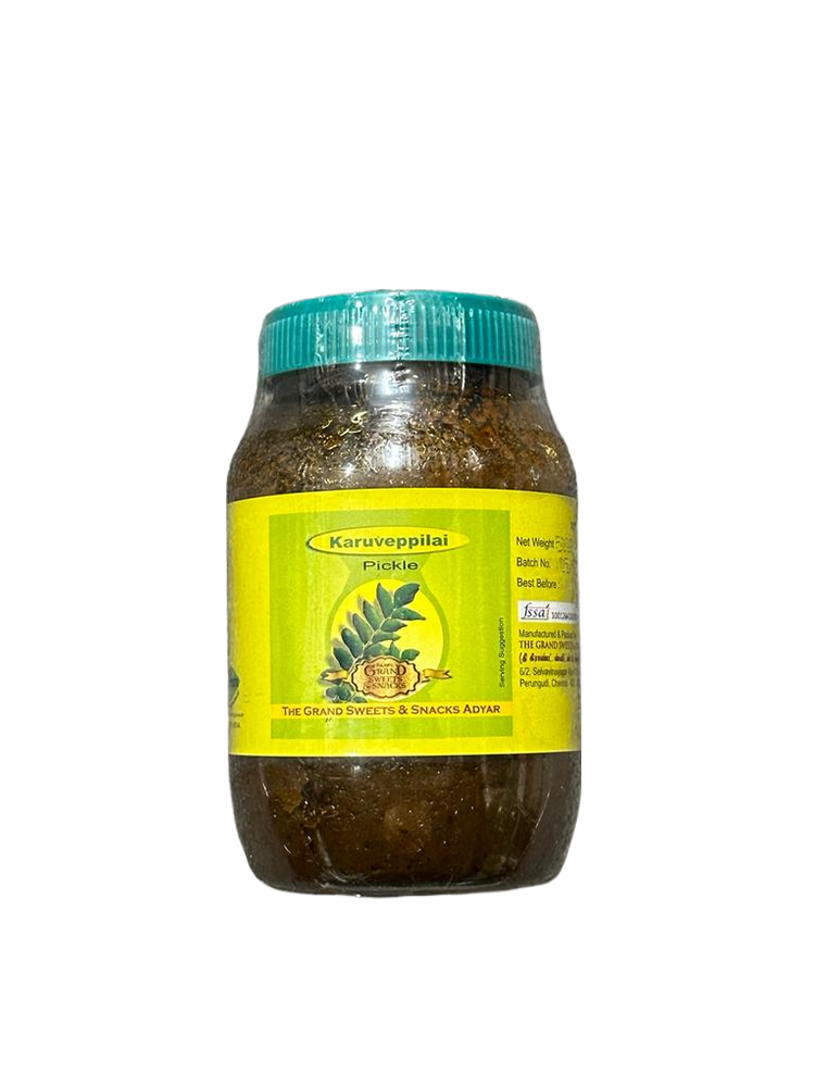 Grand sweets & snacks ( Karuveppilai pickle )