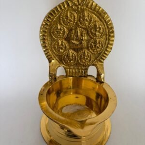 Decorative Brass Diya – Small with Stand